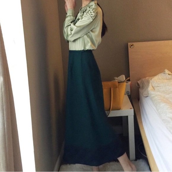 Pendleton 100% Wool Teacup A-Line Flared Midi Skirt Petite 0P 2P 4P XSP SP - Picture 6 of 8